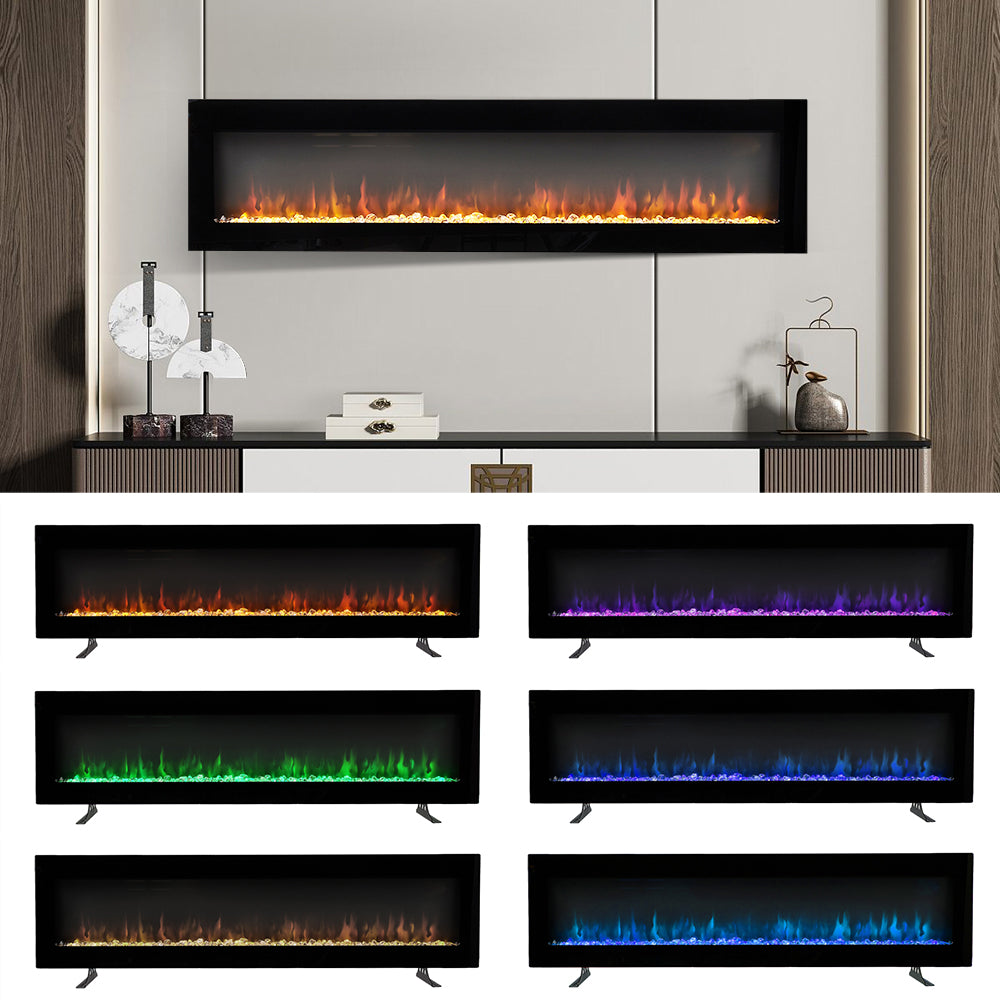 New 50/60 Inch Wall Mounted Freestanding Electric Fireplace